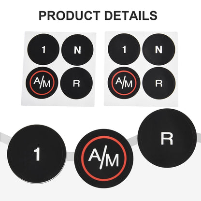 MTA Button Repair Stickers for FIAT 500 (2012–2023) - Black Vinyl