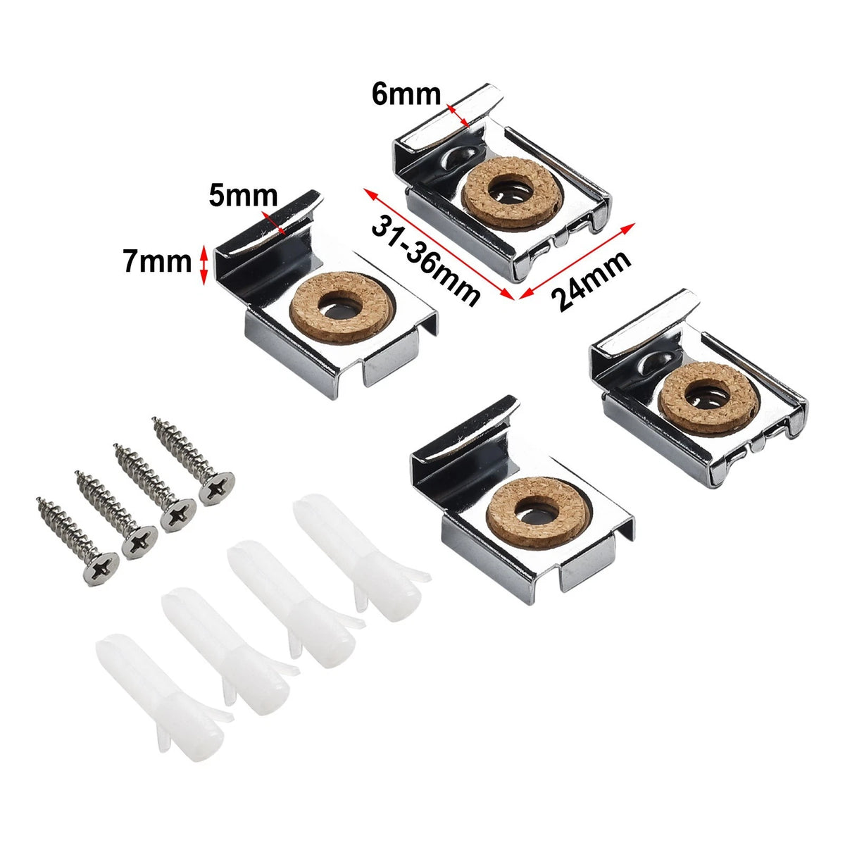 Glass Clamp for Frameless Glass Hardware Kit Mirror Wall