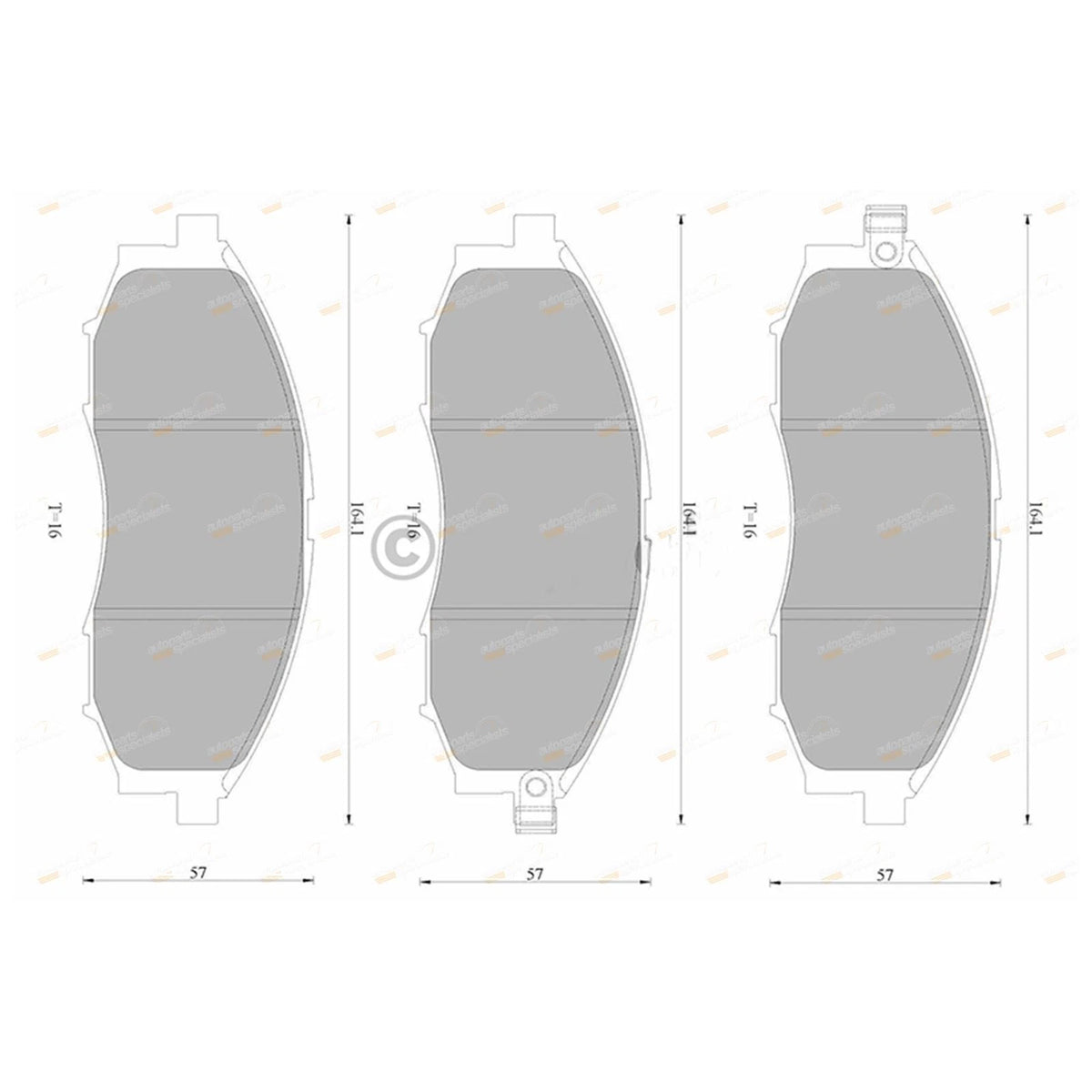 Set of 4 Bosch Front Disc Brake Pads for Navara D22 (1997–2016) 4x4