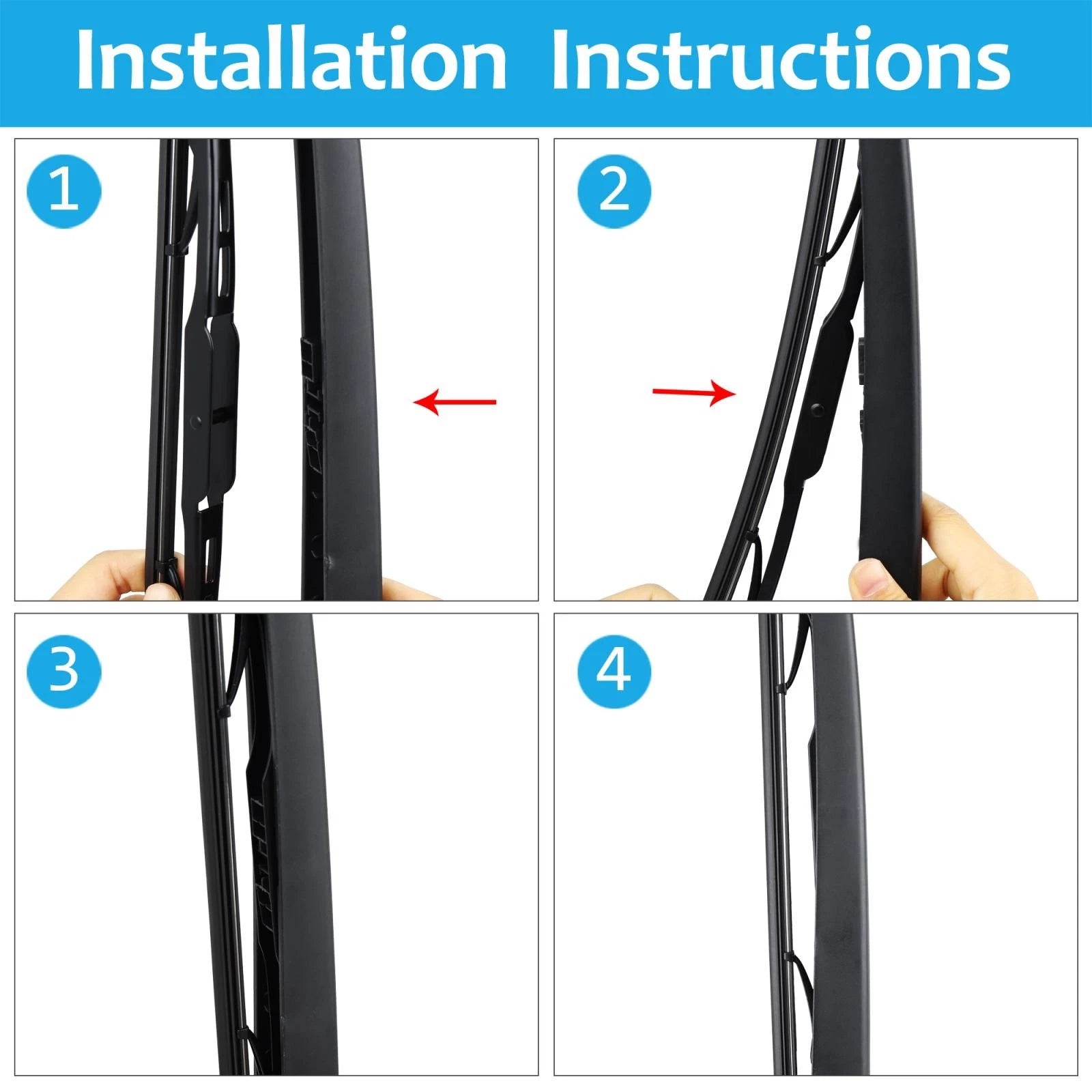 Rear Windshield Wiper Blade Arm Set Replacement for Hyundai Tucson (2004–2008)