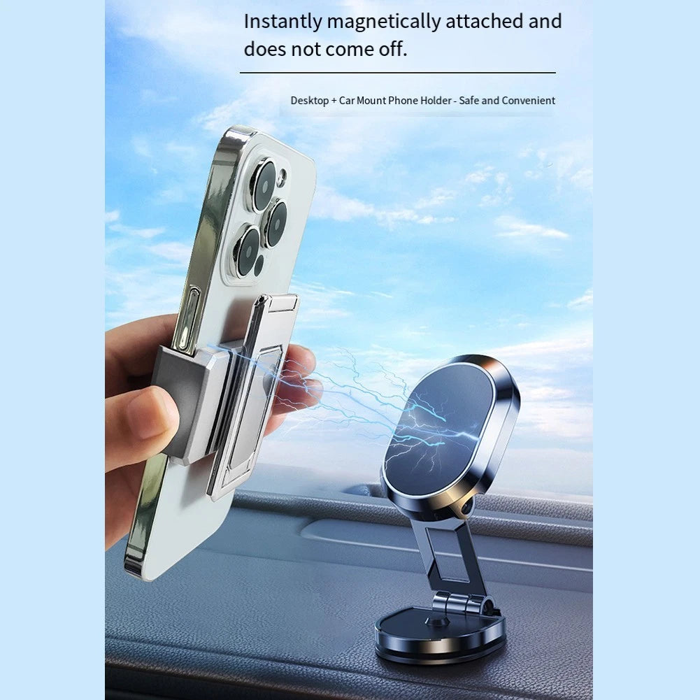 Metal Back Clip Phone Holder for Universal Use (360 Degree Adjustable)