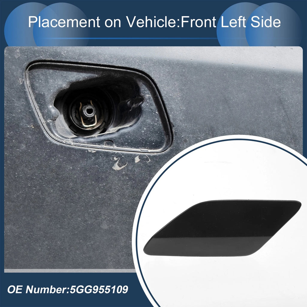 Front Left Washer Nozzle Cover Cap for VW Golf MK7 (2013–2016) 1Pcs
