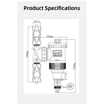 Magnetic Water Filter for Boiler and Heating Use