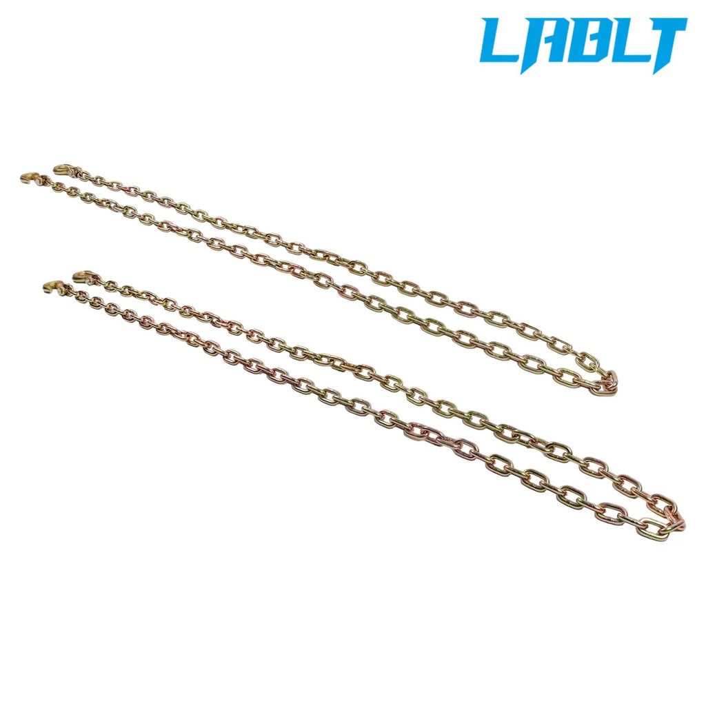 5/16" Binder Chain G80 Tie Down Tow Chain with Hooks for (4900 lbs)