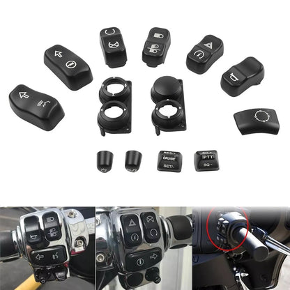Hand Control Switch Housing Button Cover for Harley Touring FLHTC FLHX (2014–2023)