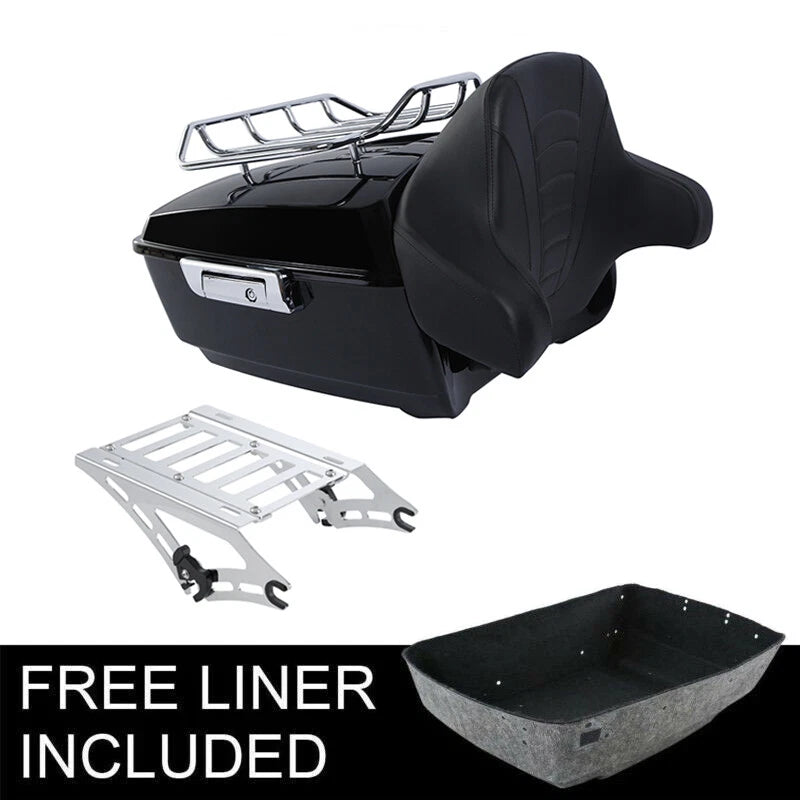 Trunk Backrest Pad Rack Mount for Harley Road Electra Glide (2014–2026)