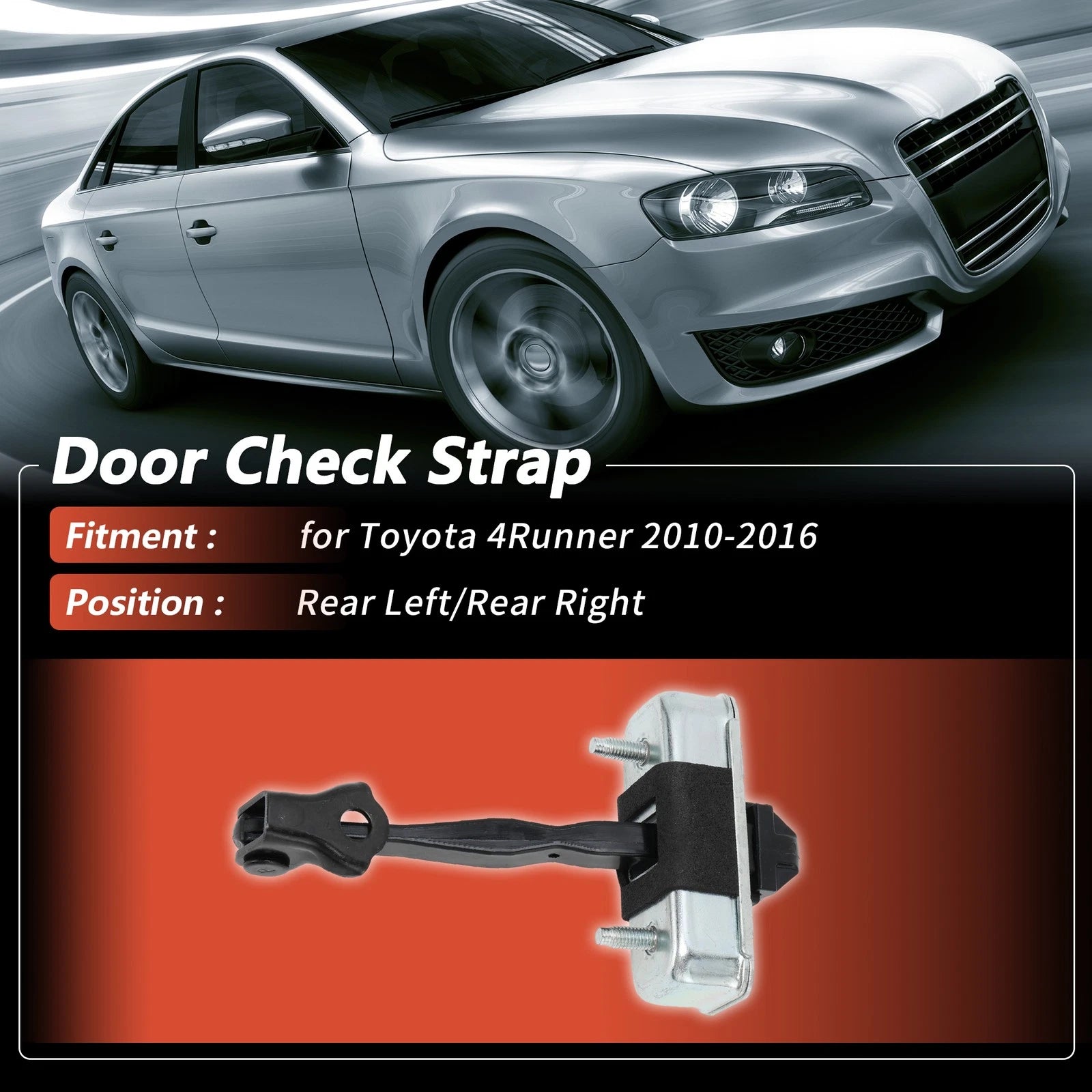 Door Check Strap Rear Left Right Replacement Set for Toyota 4Runner (2010–2016)