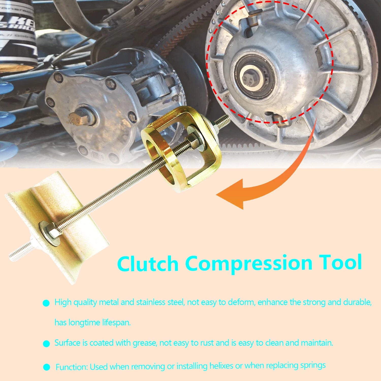 Clutch Service Tools Kit for Polaris General 1000 (2016–2021)