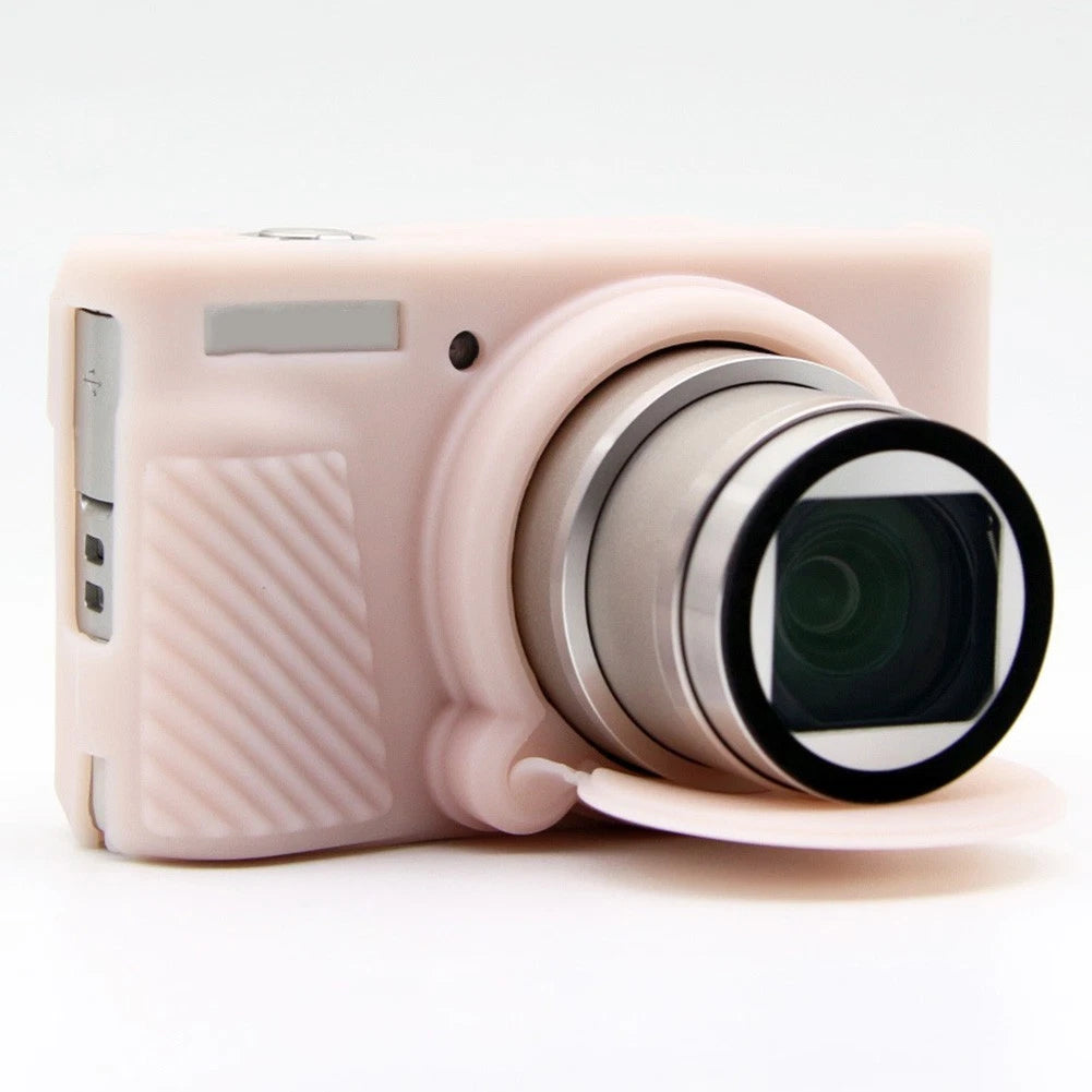 Silicone Cover with 2 Tempered Glass Protectors for Canon SX740