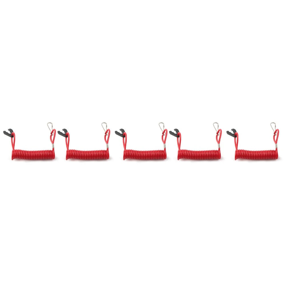 5X Outboard Kill Switch Lanyard Tether for Yamaha Evinrude
