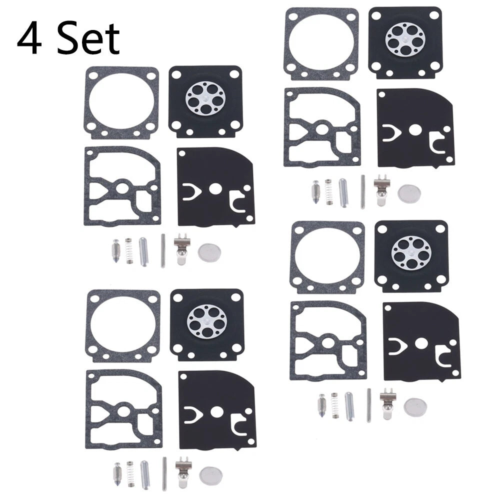 Set of 4 Carburetor Gasket Kit for ZAMA RB-129 C1M-W26A C1M-W26B C1M-W26C