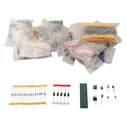 2X Essential Monolithic Capacitor Resistors Kit for DIY Electronics (1818Pcs)