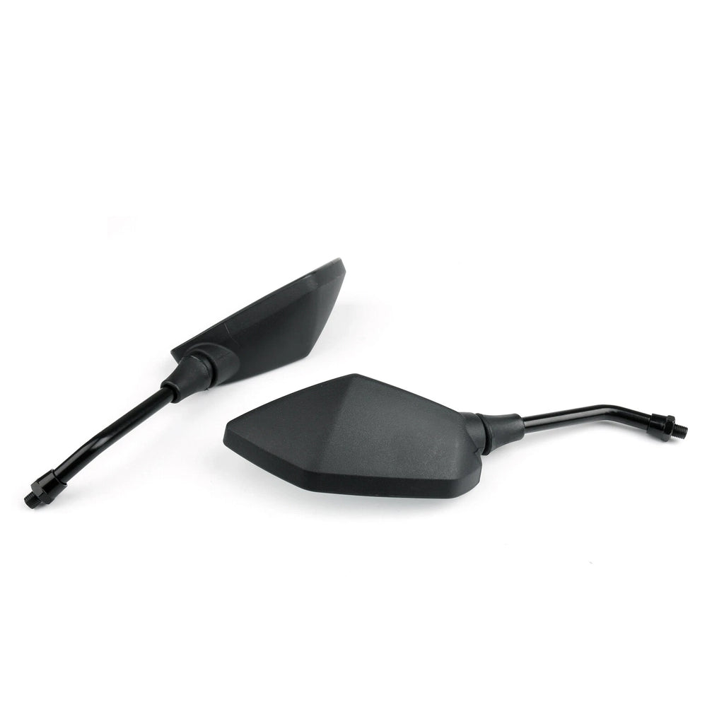 10mm Black Rear View Side Mirrors for Honda Suzuki Kawasaki