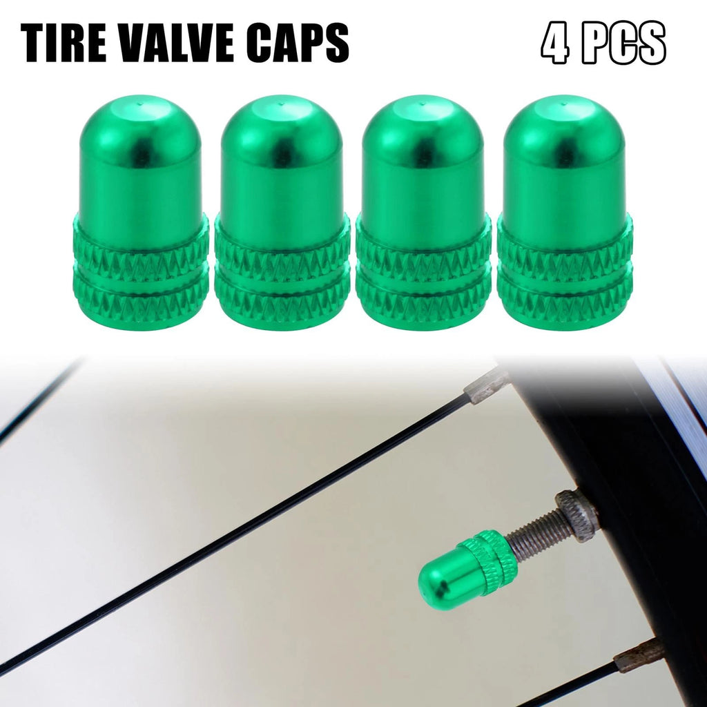 4Pc Universal Bicycle Valve Caps Dust Covers for American Type Tires (USA)