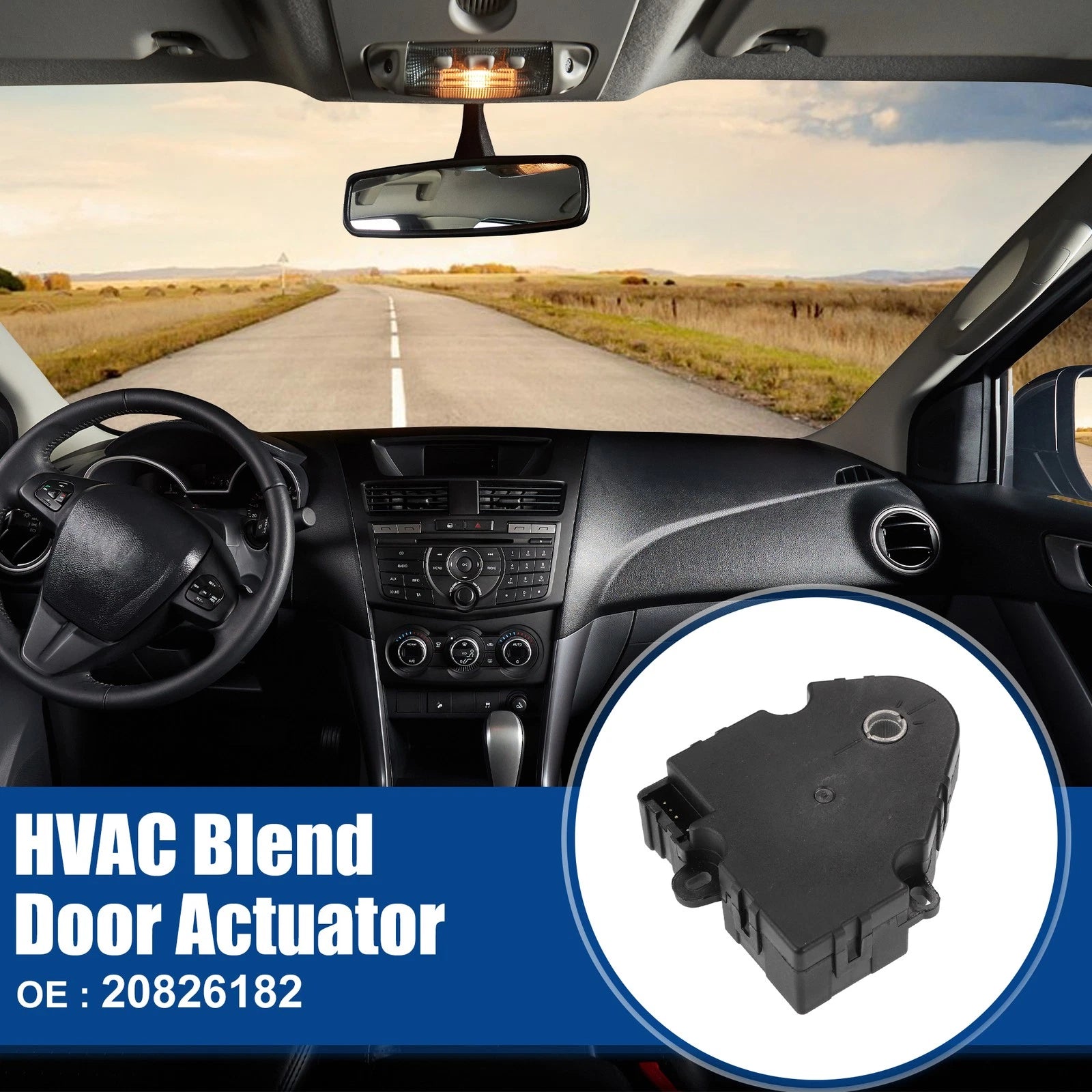 2pc HVAC Blend Door Actuator Replacement for Buick Enclave (2009–2012)