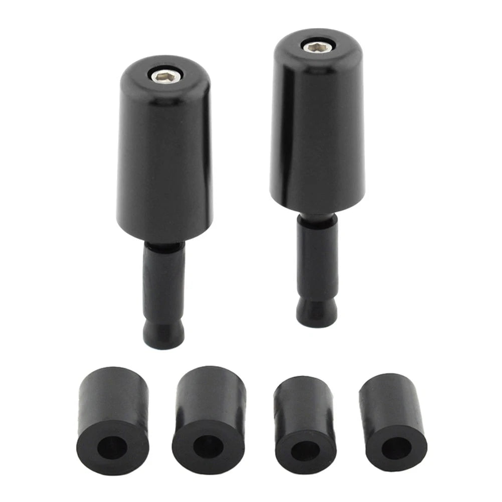 2X Handlebar Grips for Universal Motorcycle (50.8mm) - Black