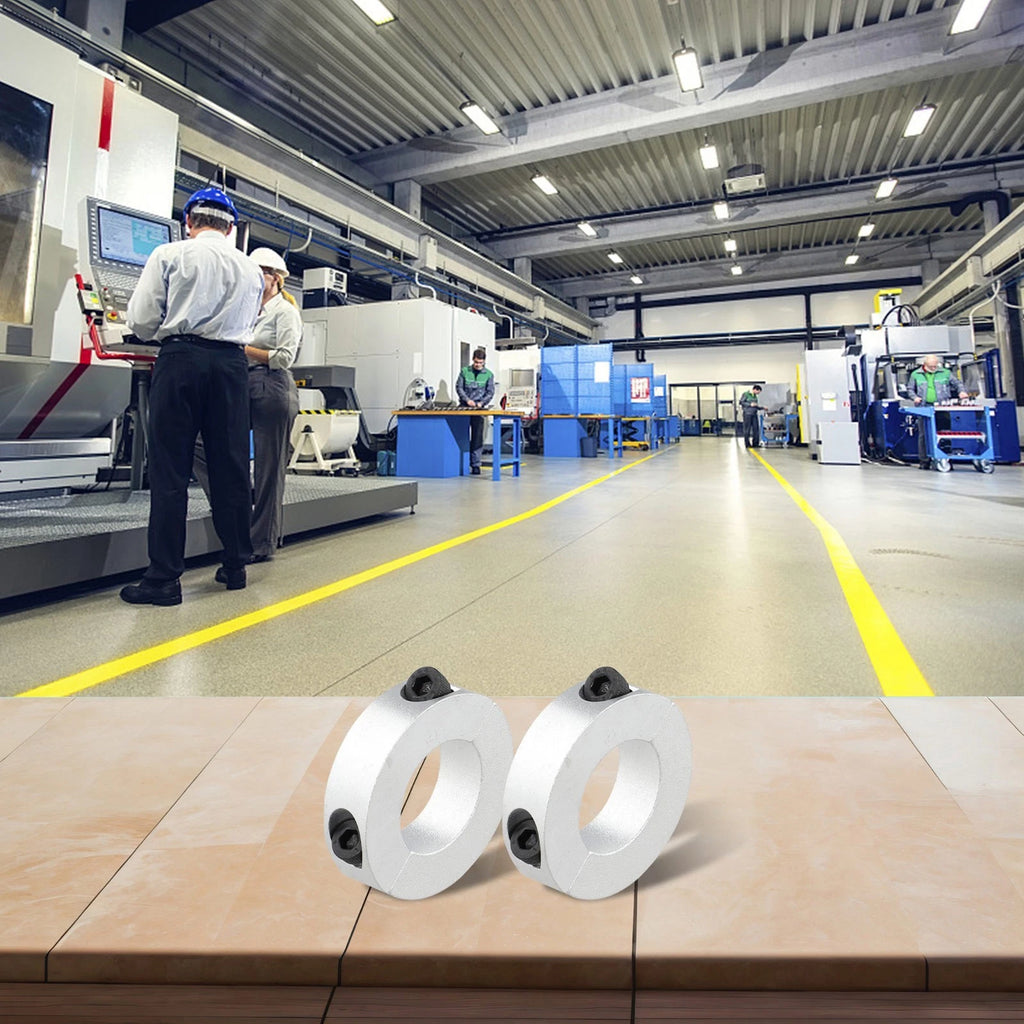 2X Aluminum Split Clamp Collar 25mm for Stable Mechanical Applications