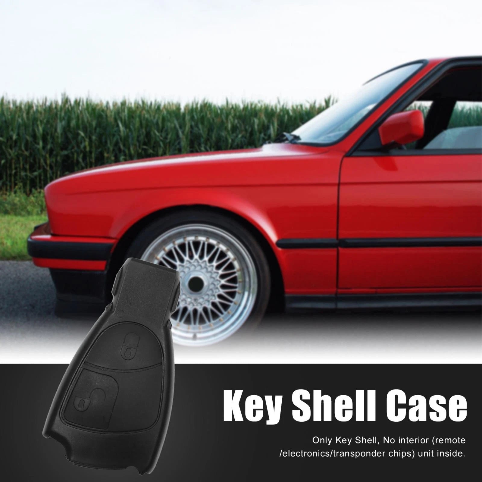 Car Remote Key Fob Shell Case Replacement for Mercedes Benz C E S Class (2005–2019)
