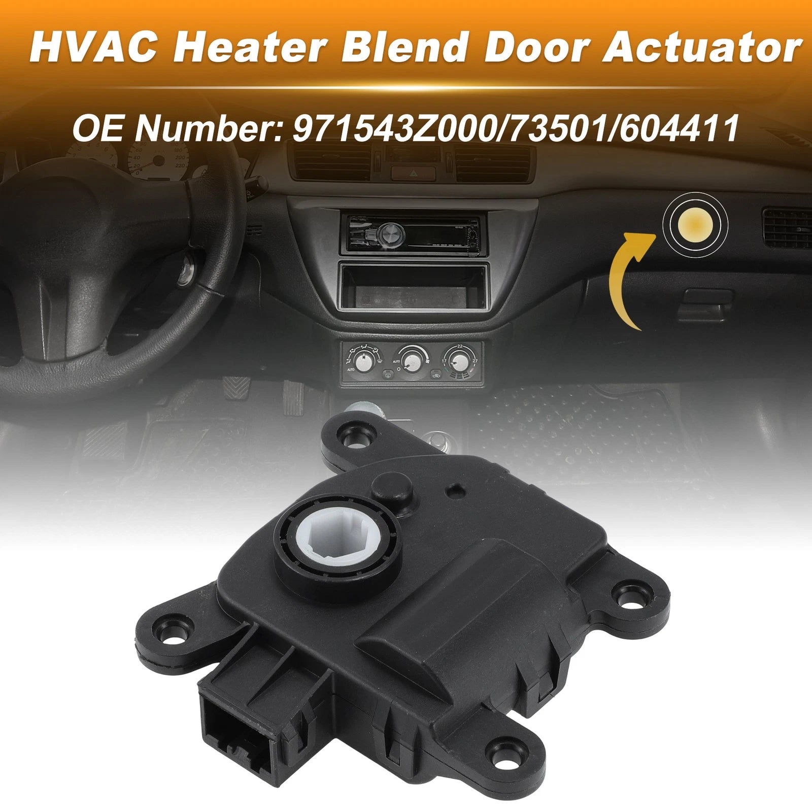 HVAC Heater Blend Door Actuator Replacement for Kia Soul (2020–2023)