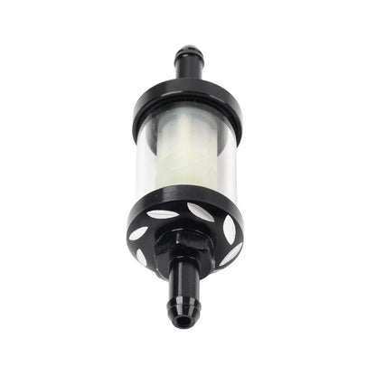 8MM Inline Reusable Motorcycle Gas Fuel Filter for Universal Models