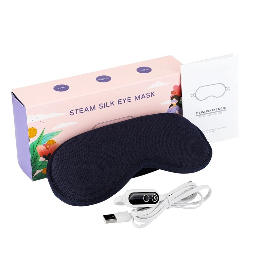Heated Eye Mask with 3 Heat Levels & 6 Massage Modes