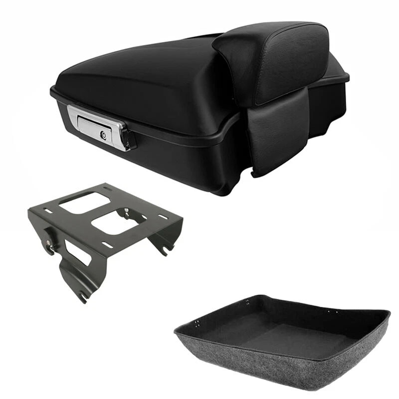 Matte Chopped Trunk Backrest for Harley Touring Road Glide (2014–2026)