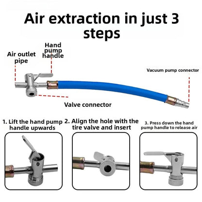 Tire Air Release Valve for Trucks (Quick Deflation, Metal Handle Grip)