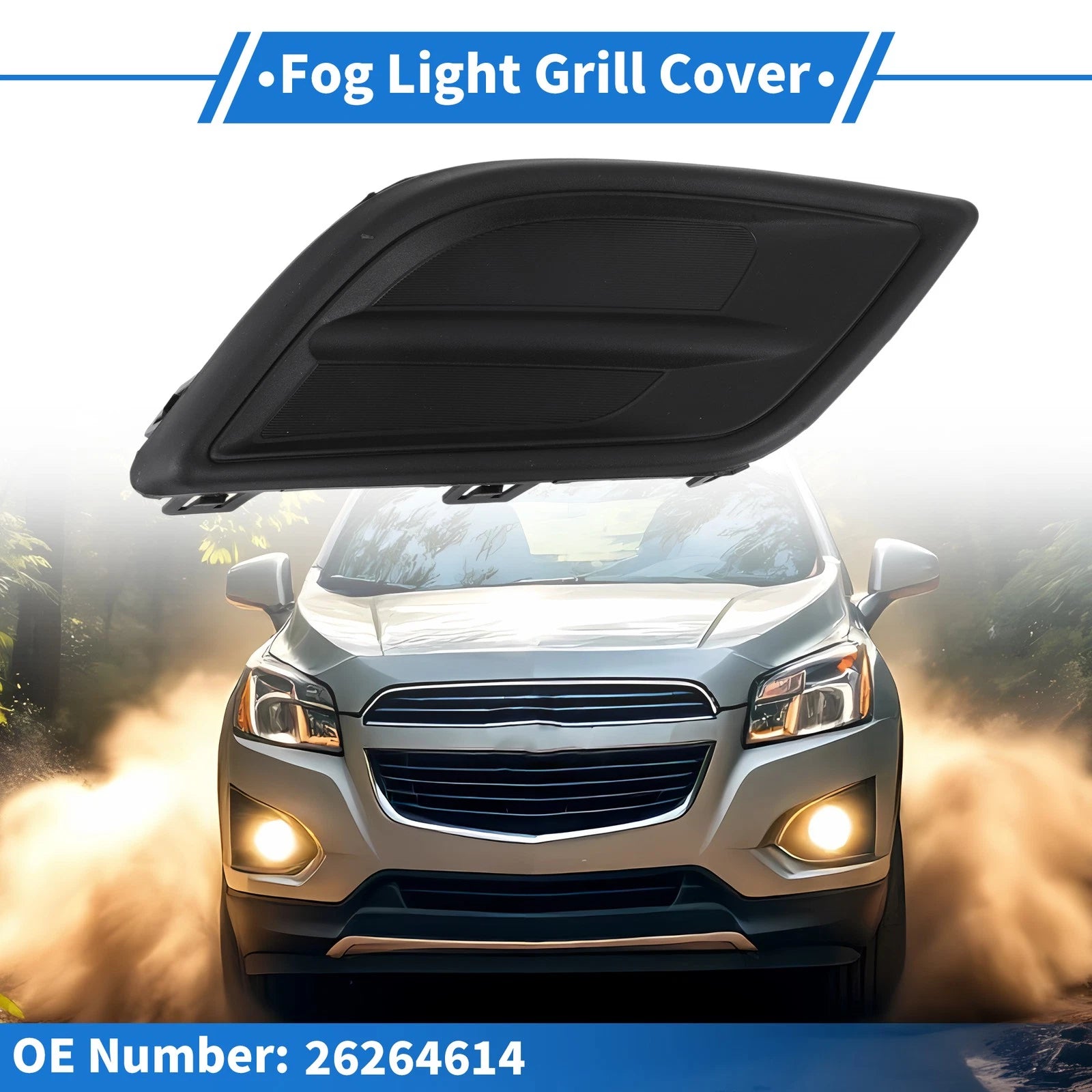 Front Right Fog Light Grill Replacement for Chevrolet Sail (2015–2018)