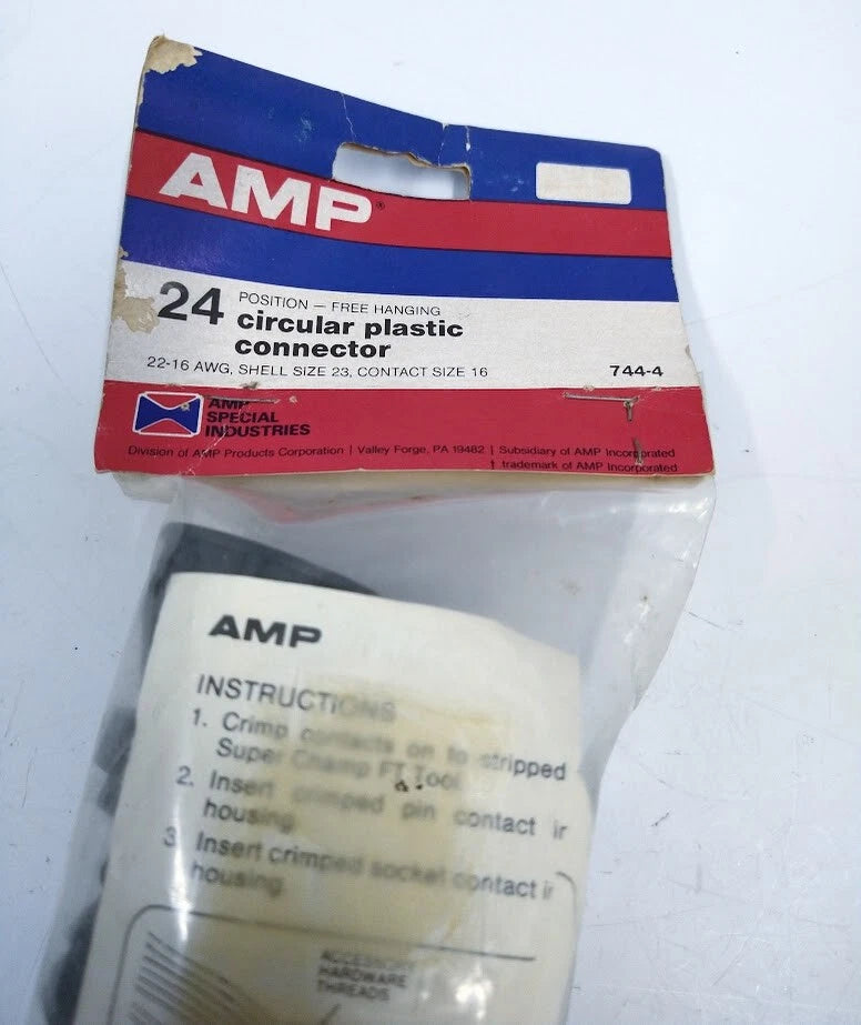 24 Position Circular Plastic Connector for AMP 774-4