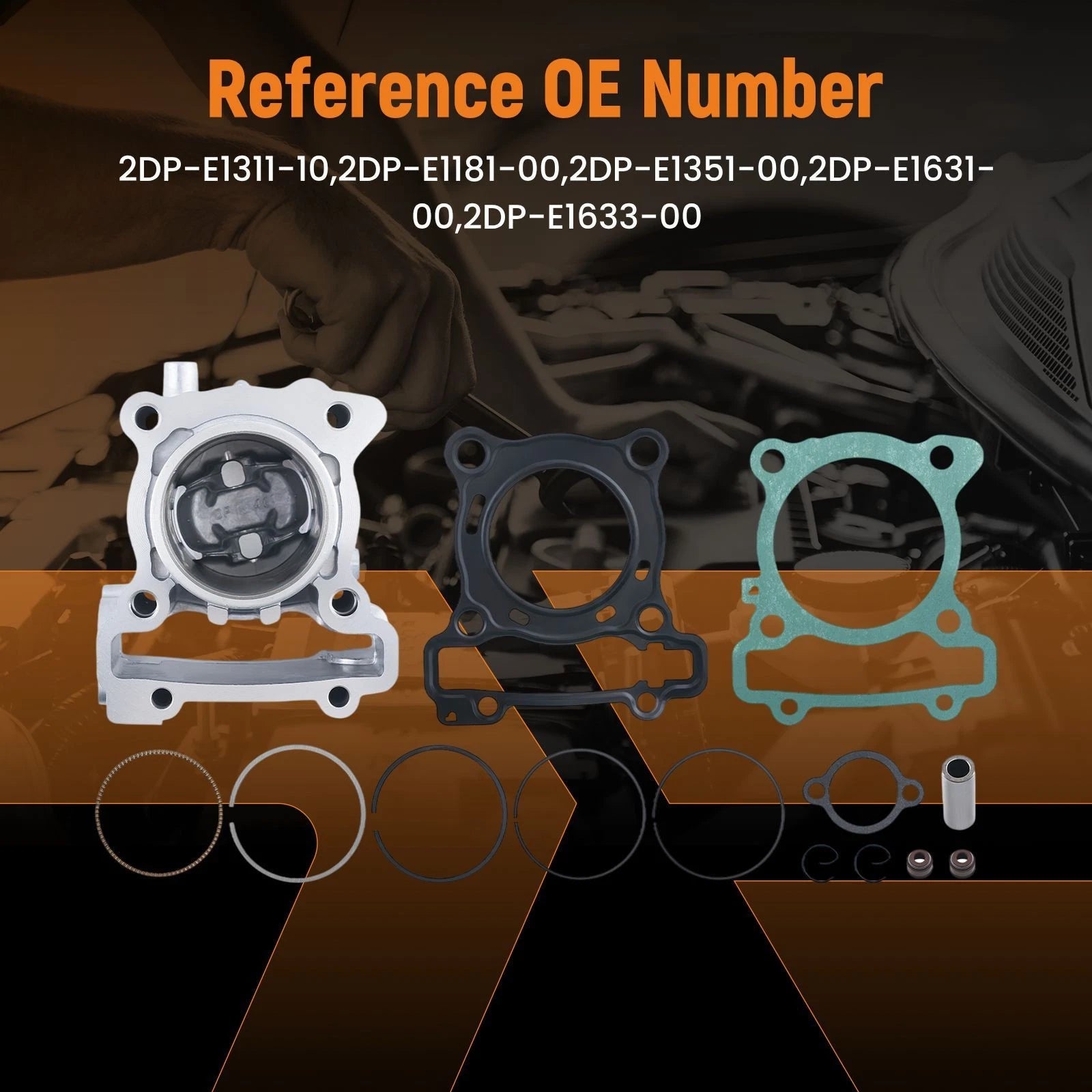 Cylinder Piston Gasket Set for Yamaha NMAX 155 (2017–2020) 2DP-E1603-00