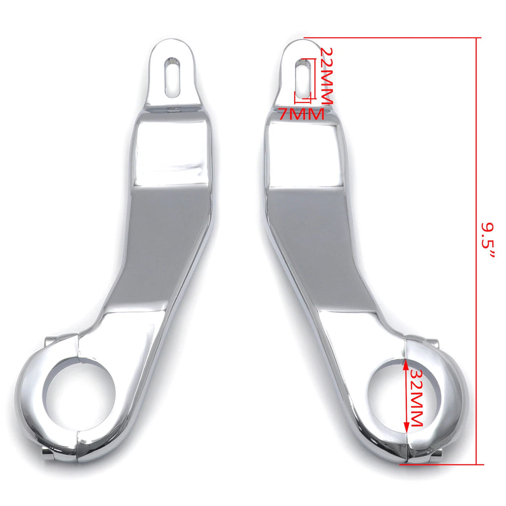 Chrome Fairing Support Bracket Mount Kit for Harley Road Glide FLTRX (2015–2022)