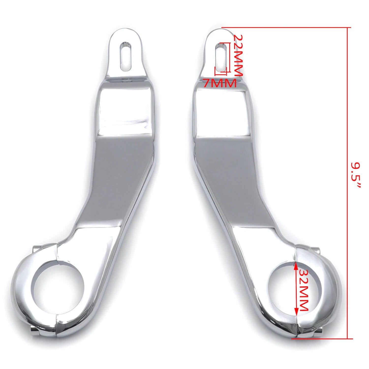 Chrome Fairing Support Bracket Mount Kit for Harley Road Glide FLTRX (2015–2022)
