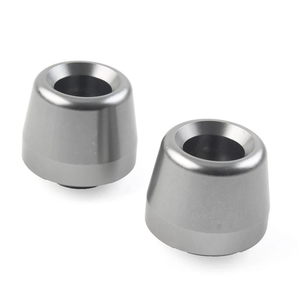 2X Handlebar Grips Bar End Slider Cap for Yamaha YZF-R1 (2015–2023) Titanium