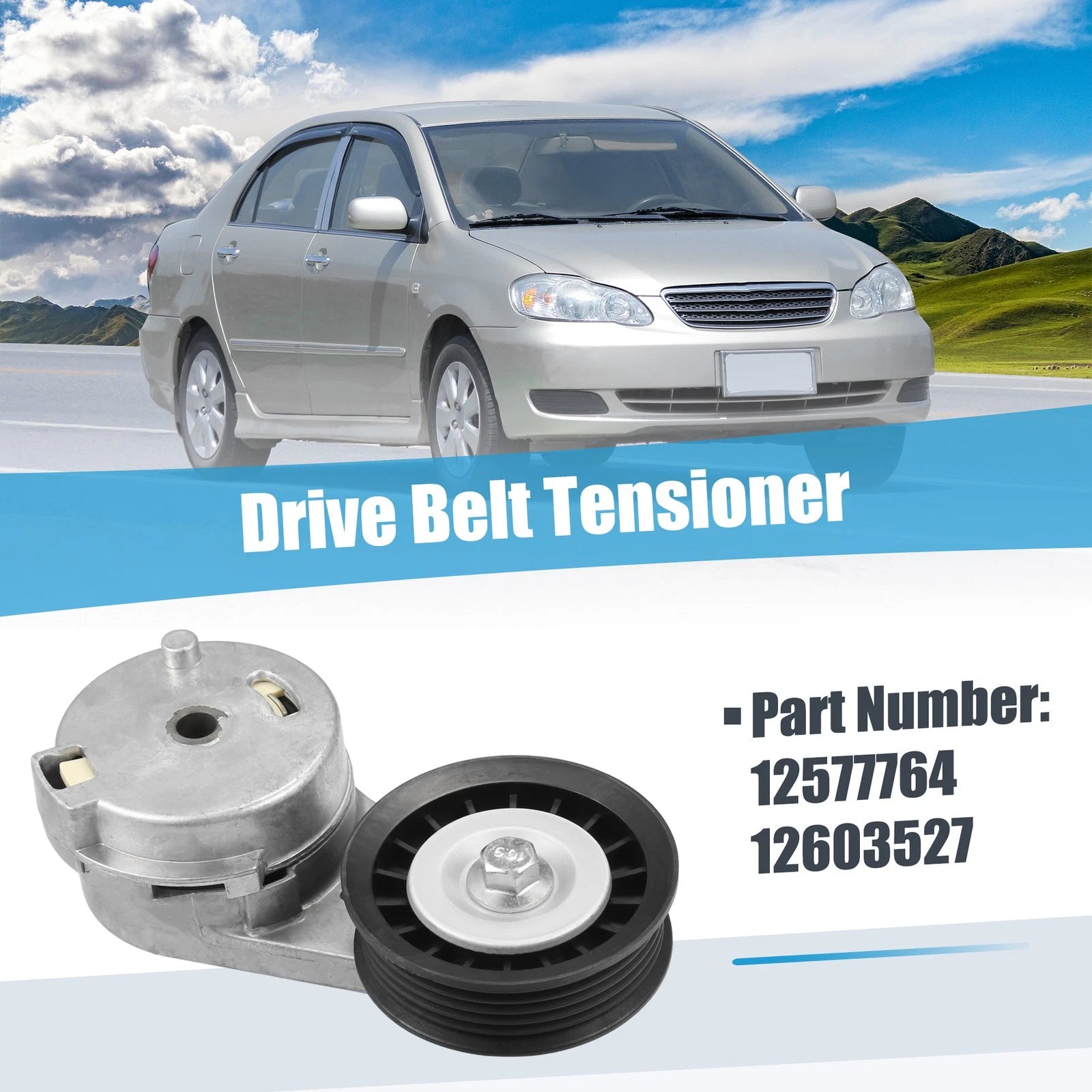 Belt Tensioner Pulley Assembly Replacement for Chevrolet Impala (2006–2016)
