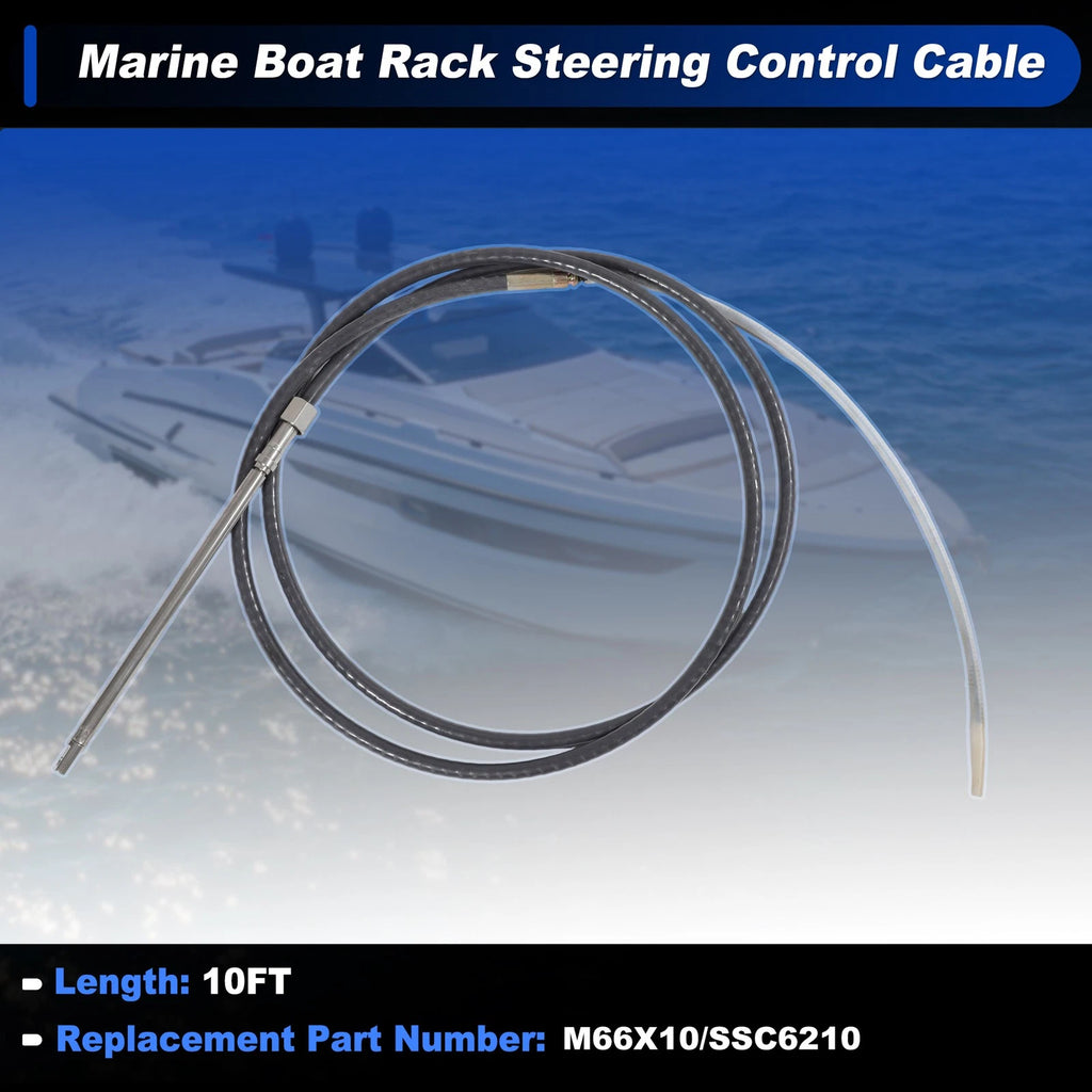 M66X10 Steering Control Cable for Marine Boat (10 ft)