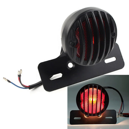 Side Mount Tail Light License Plate Bracket for Universal Motorcycle