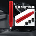 Gear Shift Knob with 3 Adapters for Universal Fit (7 Inch, Red)