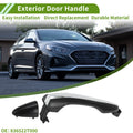 Exterior Door Handle Replacement for Hyundai Kia Silver Tone Rear (2000–2008)