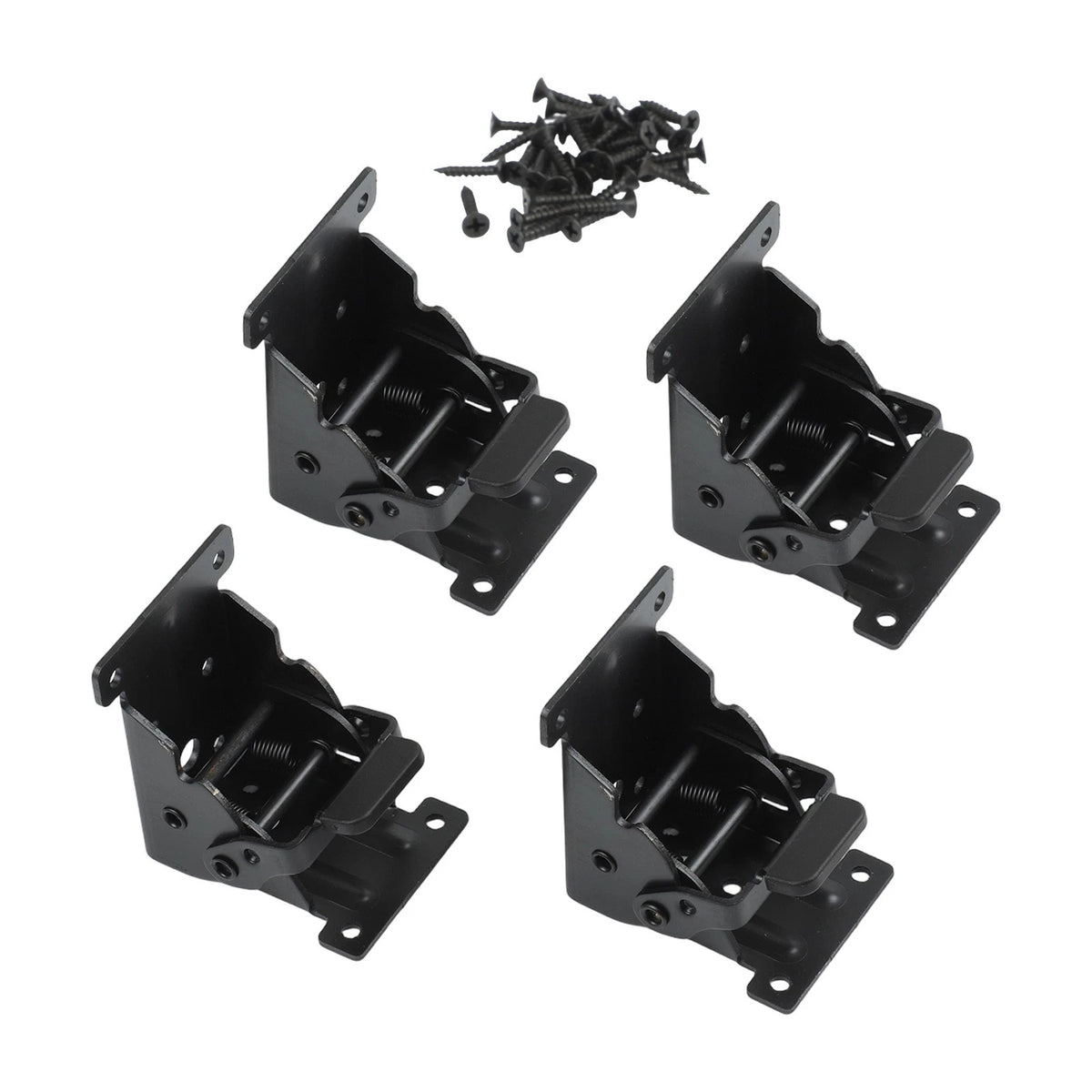 Set of 4 Duty 90 Degree Folding Hinges for Tables Self Locking