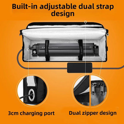 Fireproof Battery Charging Bag for Electric Bike (Adjustable Shoulder Strap)