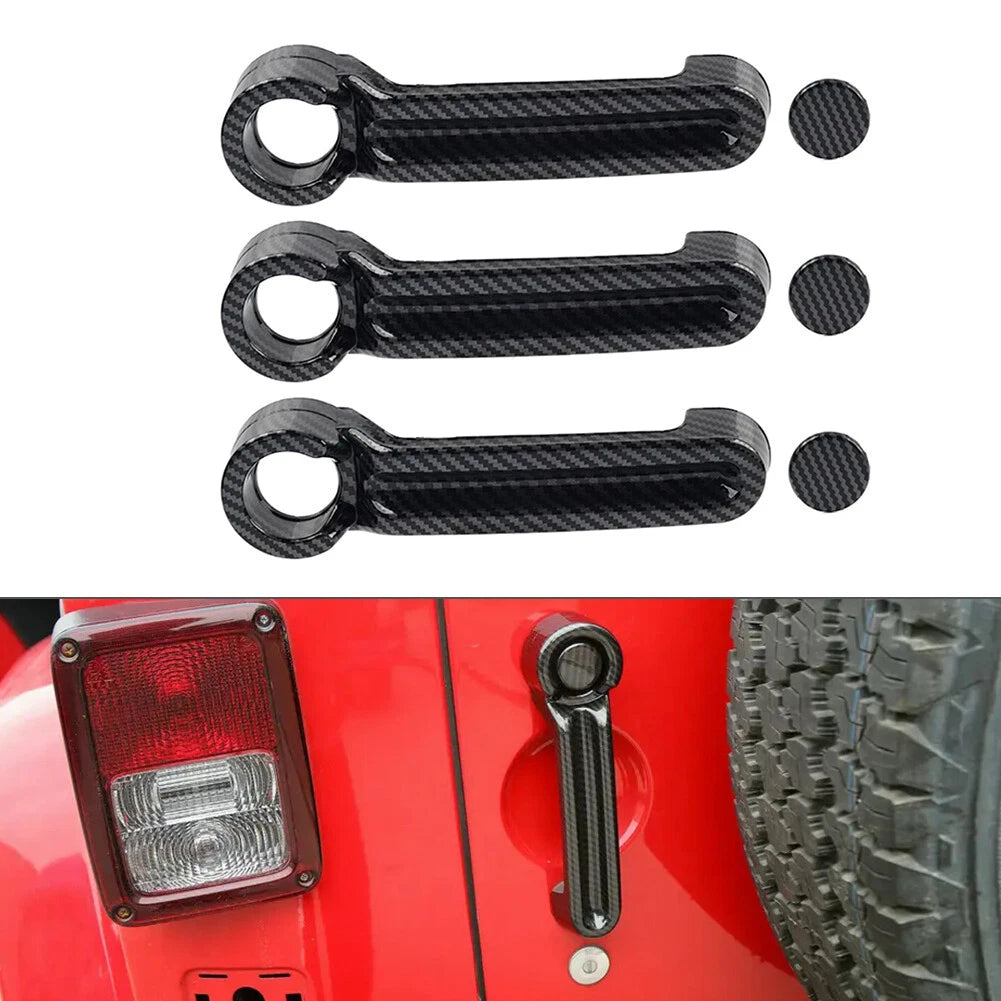 Exterior Door Tailgate Handle Cover Trim For Jeep Wrangler JK JKU 2007-2017