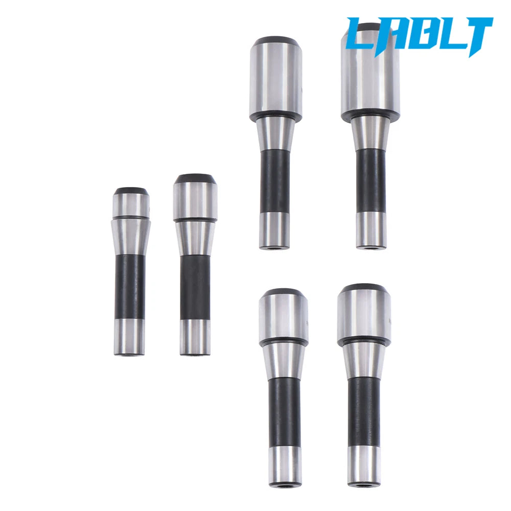 6 Pack End Mill Holder Set for R8 (Collet Chuck Adapters)