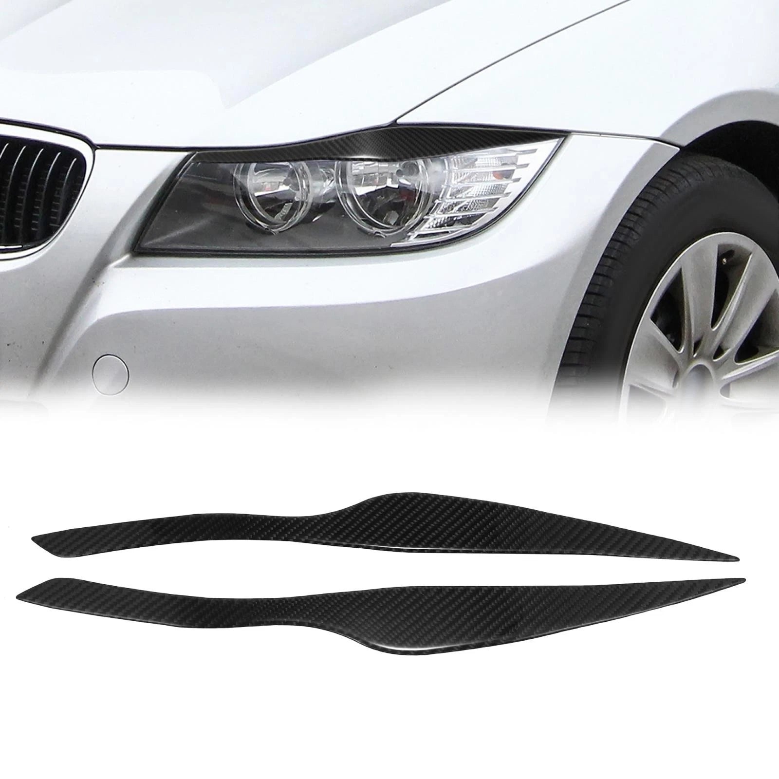 Headlight Eyelid Cover Sticker Pair for BMW 3 Series E90 (2005–2012)
