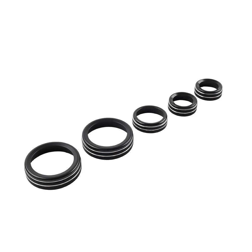 AC Headlight Radio Switch Knob Ring for Ford Maverick (2022–2023) Black