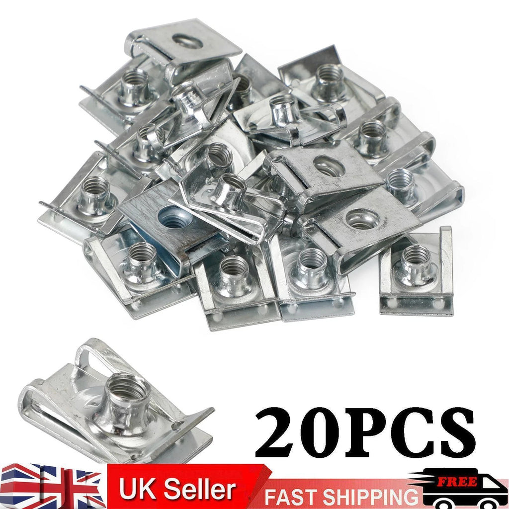 20x Fairing Clips M6 6mm for Motorcycle Bodywork Panel
