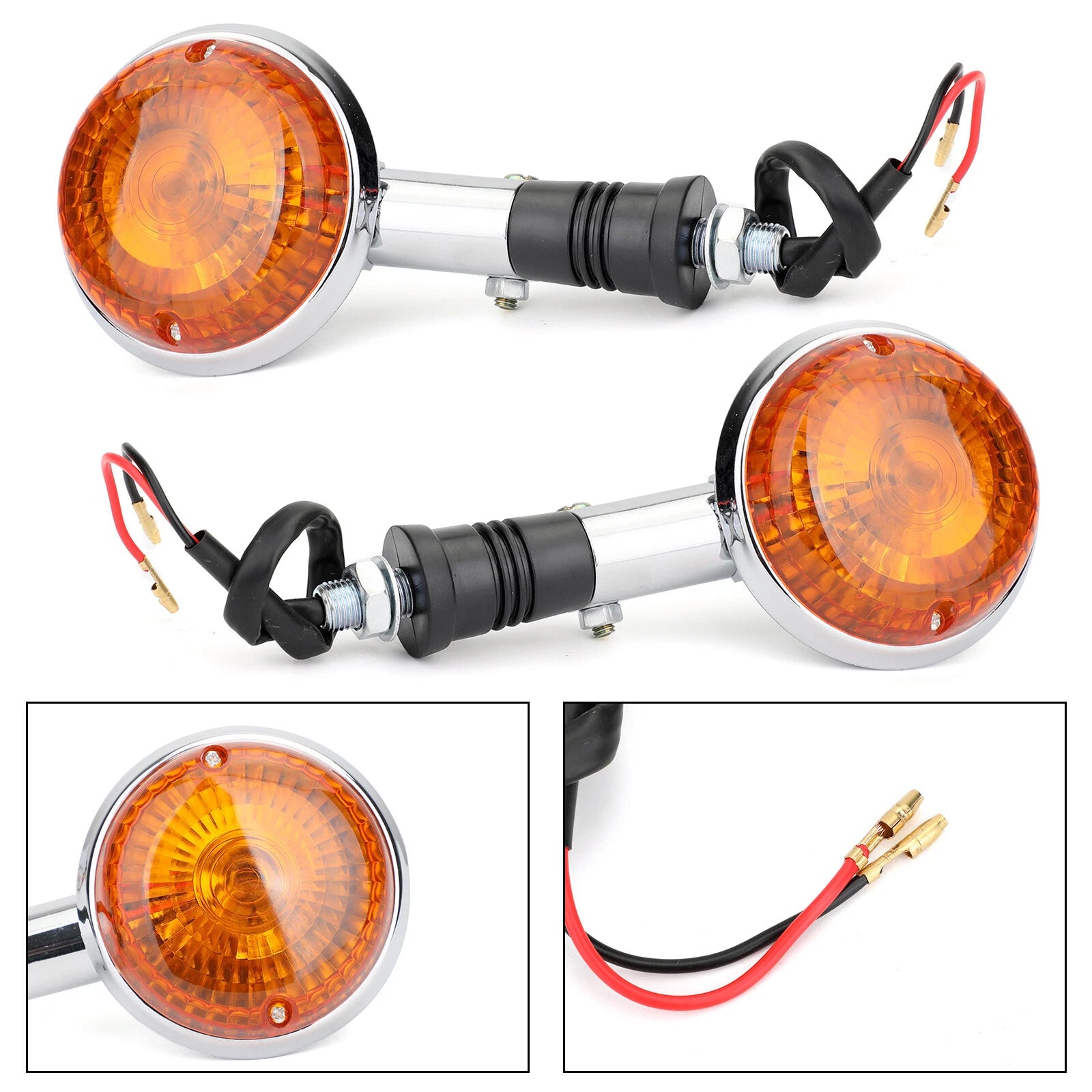 Moto Turn Indicator Signal for Yamaha XV535 XV920 XV1100 XVS1100 (1982–2003) Amber H6