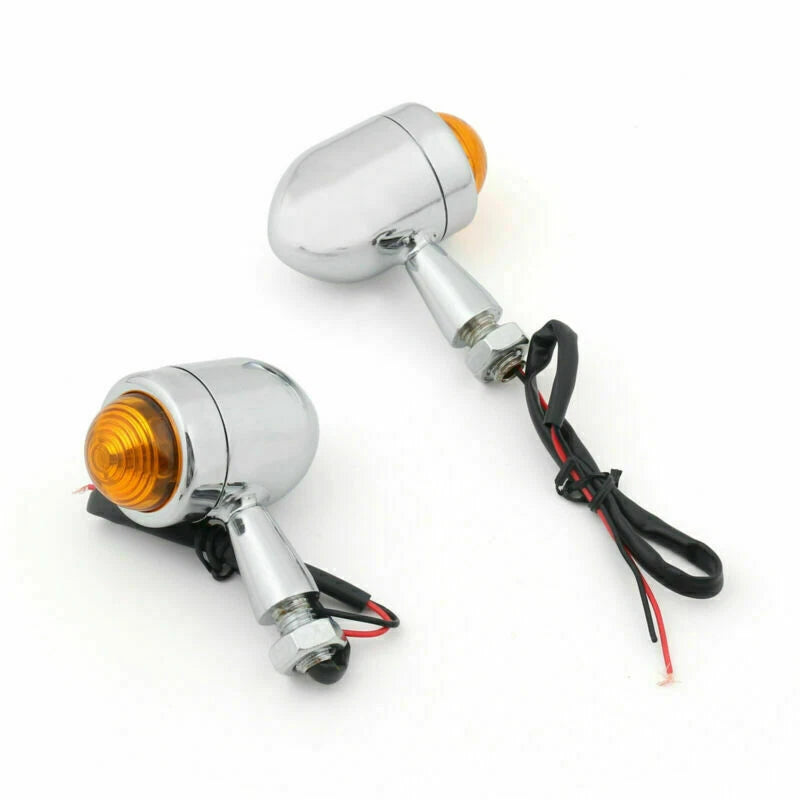2X Bullet Mini Heavy Duty Turn Signal Indicators for Motorcycle (CHR T9)