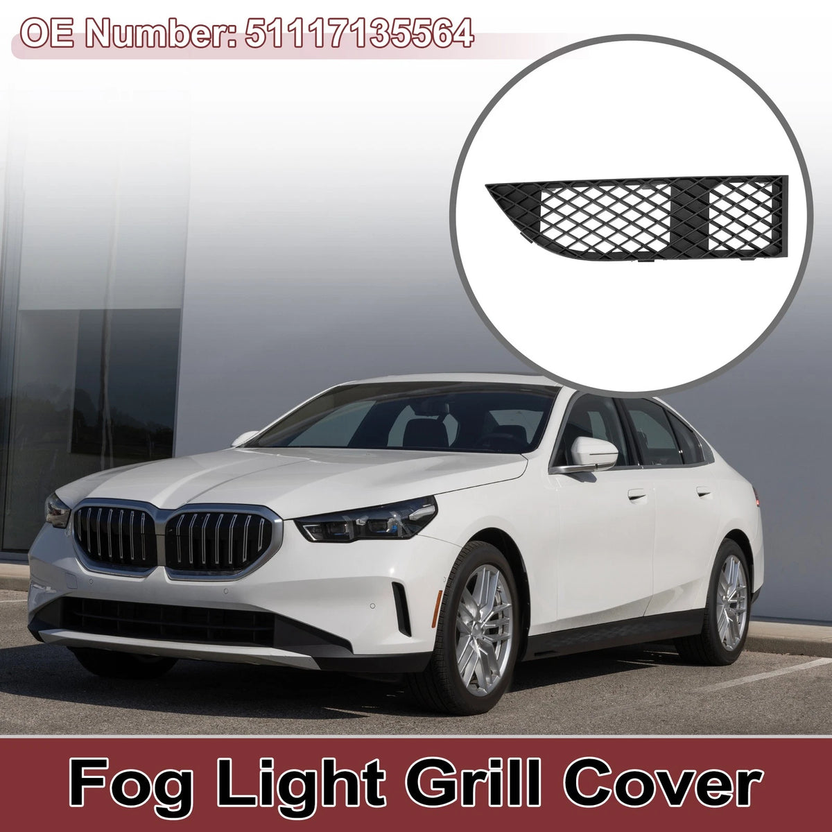 Front Right Fog Light Grille Replacement for BMW 750Li (2006–2008)