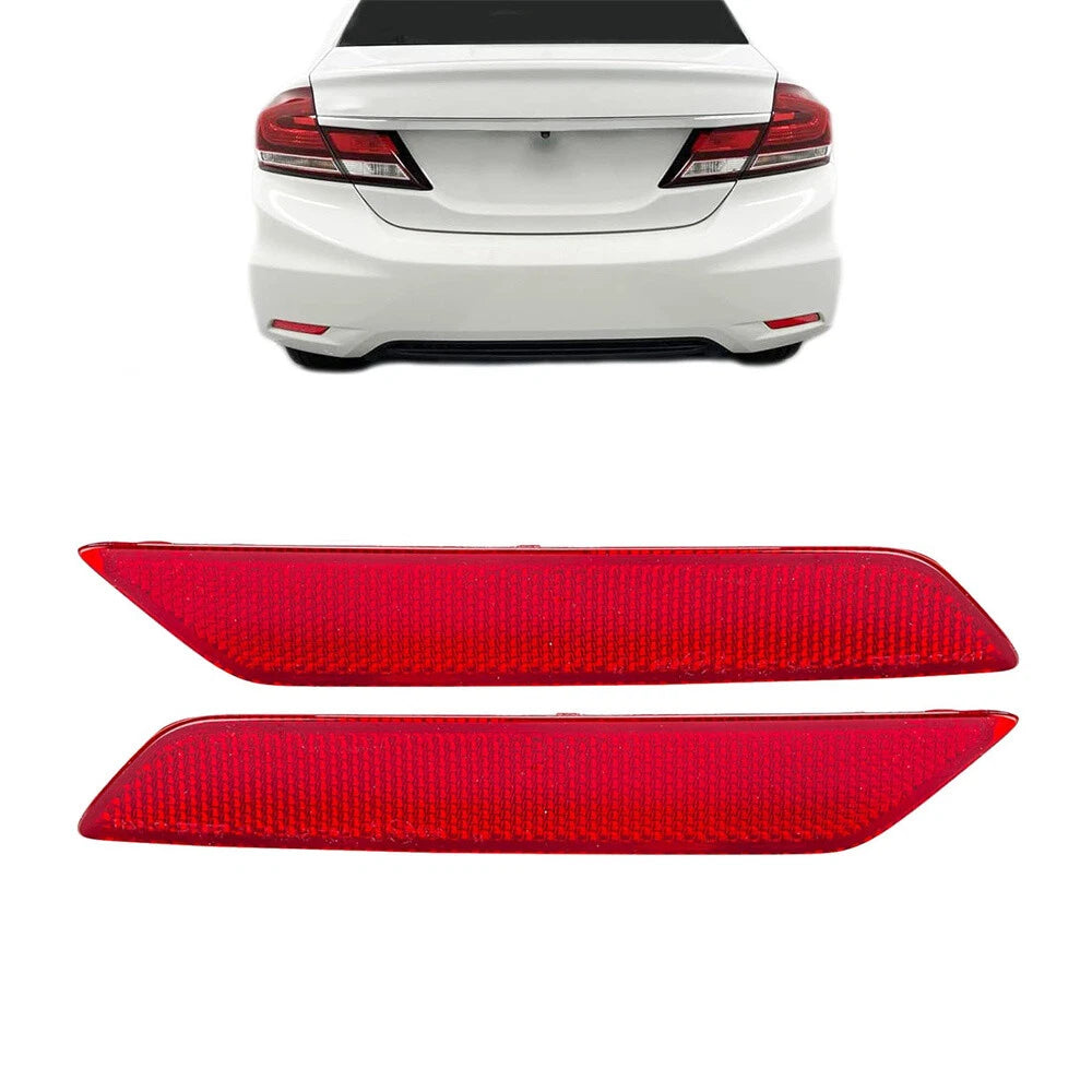Rear Bumper Brake Lights Reflector for Honda Civic Sedan (2013–2015)