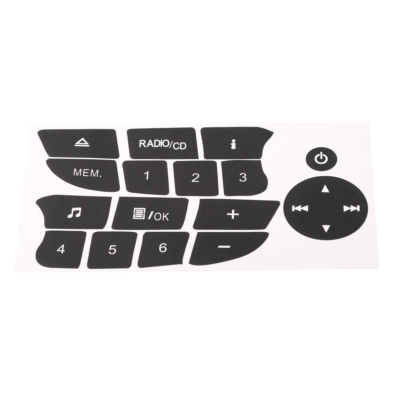 Control Board Radio CD Button Decals for Renault